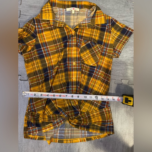 Wishful Park Front Tie women’s Button up Blouse. Size Medium. - Picture 6 of 7